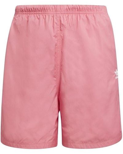 adidas Adicolor Ripstop Long Shorts - Pink