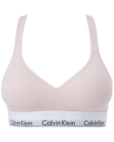 Calvin Klein Embossed Icon Cotton Blend Lightly Lined Triangle