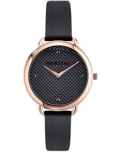 Ted Baker Stainless Steel Fashion Analogue Quartz Watch Bkphts007uo - Black