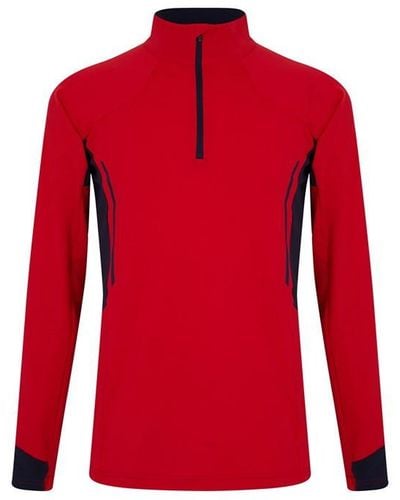 Descente Garret Half Zip Fleece - Red