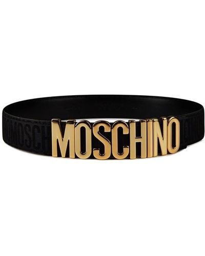 Moschino Jacquard Belt - Black