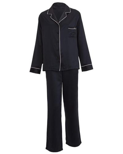 Bluebella Claudia Long Sleeve Pyjama Set - Black