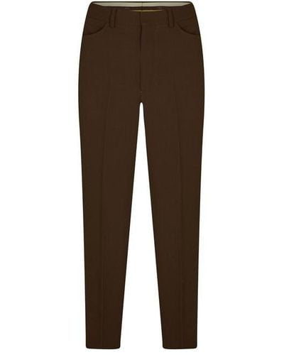 Patrick Grant Studio Frog Tailored Fit Trousers - Brown