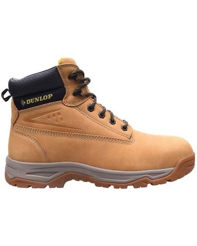 Dunlop Safety On Site Steel Toe Cap Safety Boots - Brown