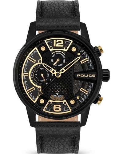 Police Stainless Steel Fashion Analogue Quartz Watch - Black