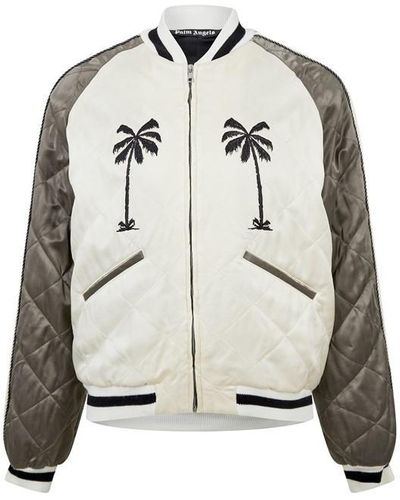 Palm Angels Varsity Jacket - Grey