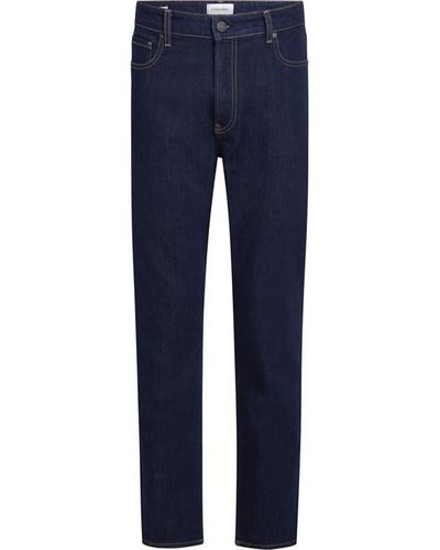 Calvin Klein Tapered Coolmax Mid Jeans - Blue