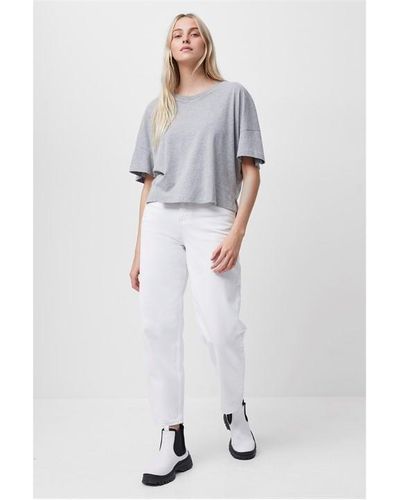 French Connection Tally Oversized T Shirt - White