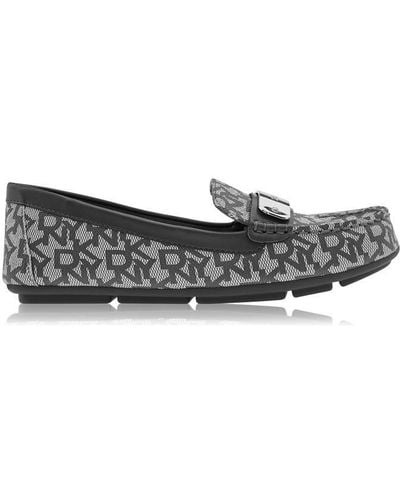 DKNY Crystal Moccasins - Black