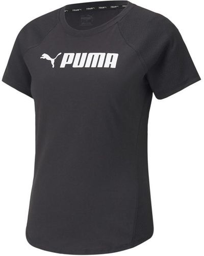 PUMA Fit Logo T-shirt - Black