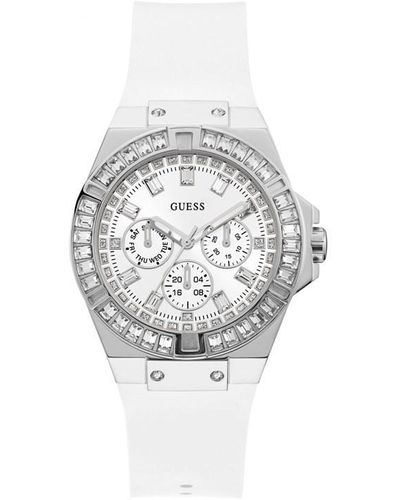 Guess Ladies Venus White Crystal Watch Gw0118l3 - Metallic