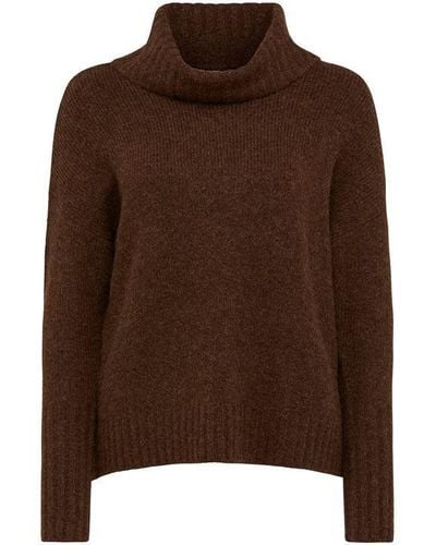 Forever New Mayleen Roll Neck Knit Jumper - Brown