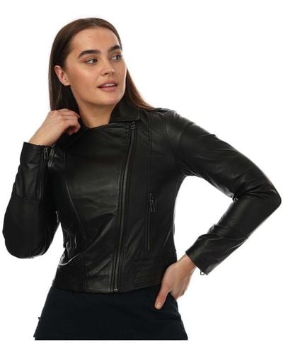 Elle Armin Leather Jacket - Black