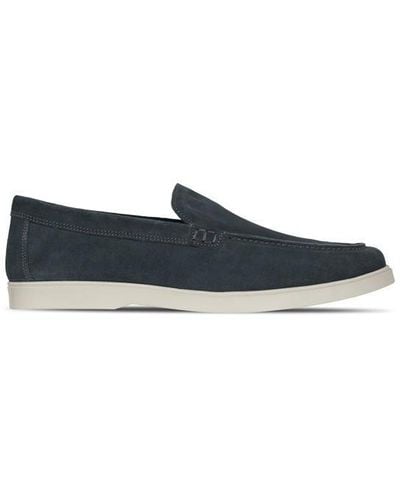 Fabric Suede Loafer Sn99 - Blue