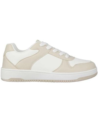 I Saw It First Colourblock Lace Up Trainers - White