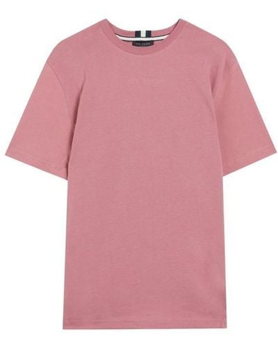 Ted Baker Wilkin Short Sleeve T Shirt - Pink