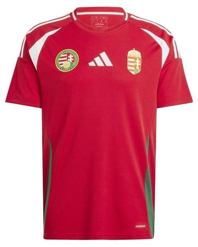 adidas Hungary Home Shirt 2024 Adults - Red