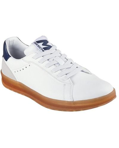 Skechers Leather Bungee Lace Trainer Low-top Trainers - White