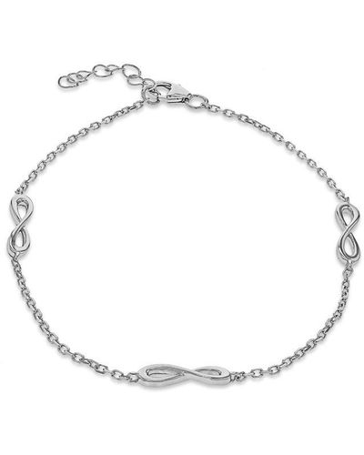 Be You Sterling Infinity Bracelet - Metallic