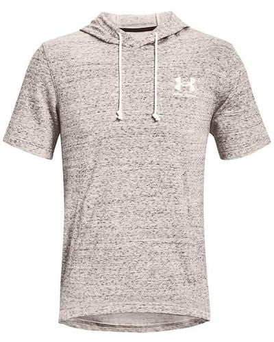 Under Armour Rival Ss Hoodie - Grey