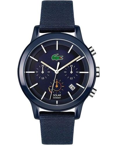 Lacoste Solar Stainless Steel Fashion Analogue Solar Watch - Blue