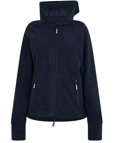 Bench Ladies Zip Detail Fleece - Blue