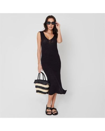 Be You Knitted Midi Dress - Black