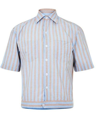 Patrick Grant Studio Conduit Striped Shirt - Blue