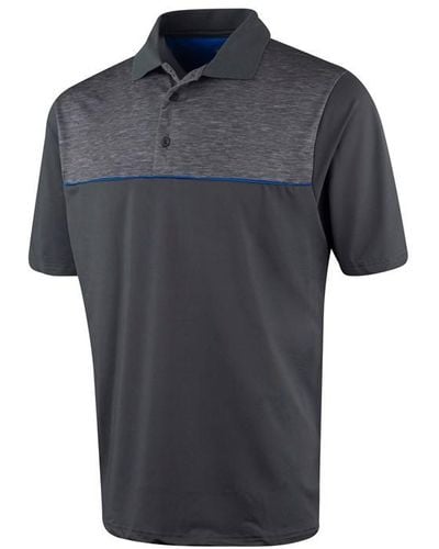 Island Green Green Golf Highlight Print Polo Shirt - Grey