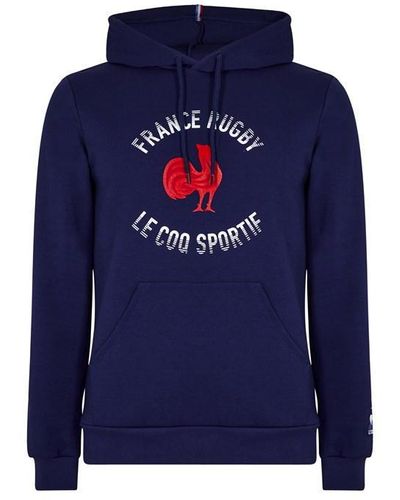 Le Coq Sportif Ffr France Rugby Hoodie - Blue