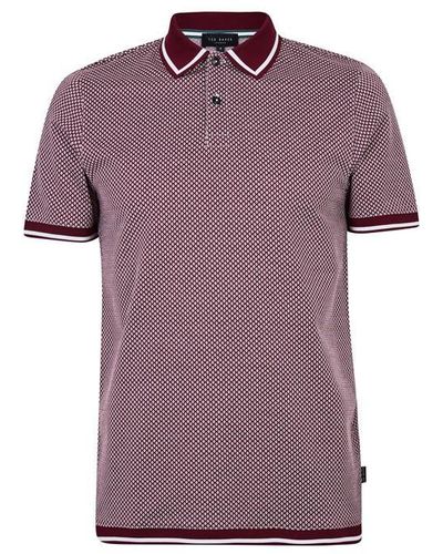 Ted Baker Affric Polo Shirt - Purple