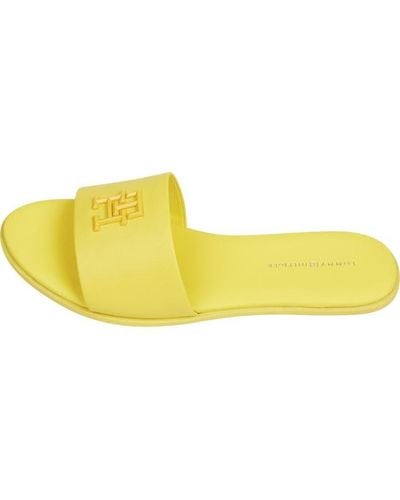 Tommy Hilfiger Th Pop Mule - Yellow