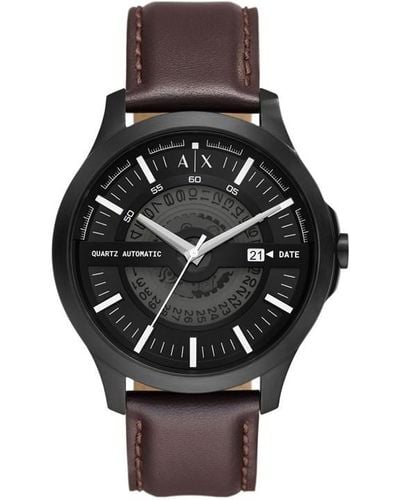 Armani Exchange Stainless Steel Fashion Analogue Quartz Watch - Black