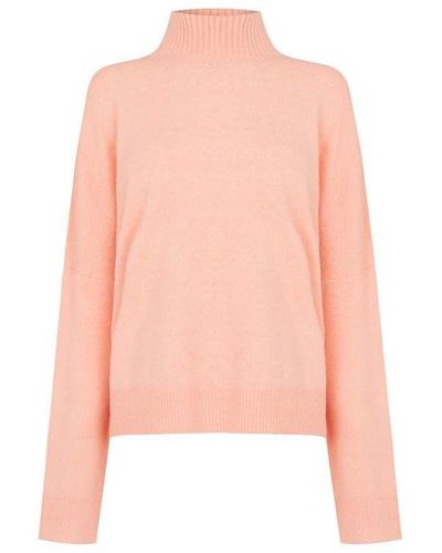 French Connection Jeanie High Neck Jumper - Pink