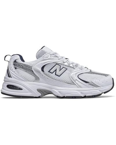 New Balance Mr530 Logo-embossed Leather And Mesh Low-top Trainers 7. - White