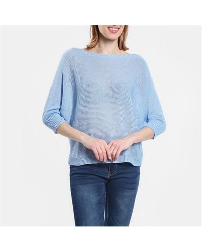 Be You Bow Back Jumper - Blue