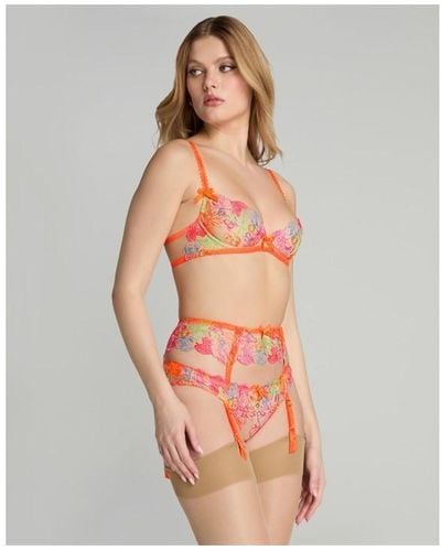 Agent Provocateur Zuri Suspender - Orange