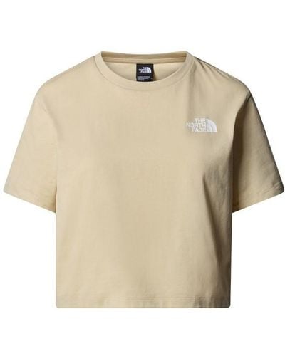 The North Face Cropped Simple Dome T-shirt - Natural