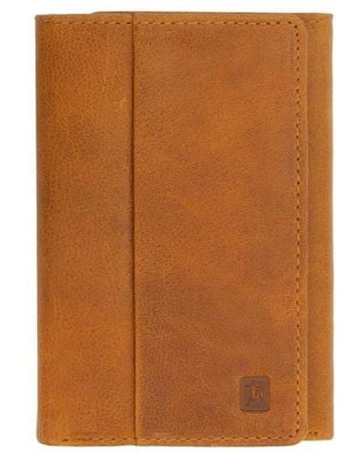 Primehide Columbia Trifold Wallet With Id Window - Brown