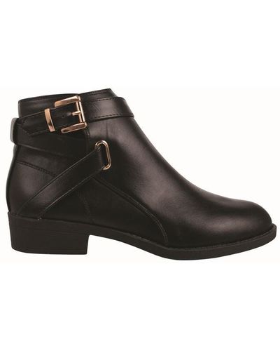 Miso Buckle Boots - Black