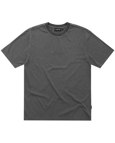 Nicce London Melrose Os T-shirt - Grey