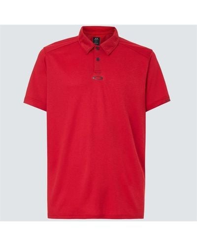 Oakley Short Sleeve Performance Polo Shirt - Red