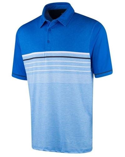 Island Green Green Golf Sublimated Polo Shirt - Blue