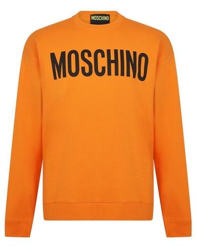 Moschino Logo Sweatshirt - Orange