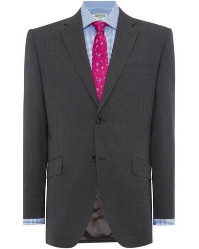 Howick Alton Puppytooth Suit Jacket - Grey