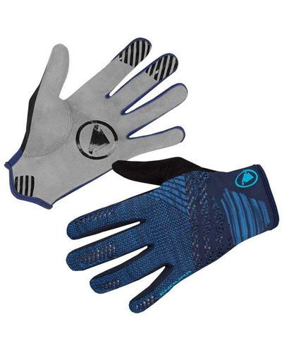 Endura Singletrack Liteknit Mtb Glove - Blue
