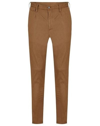 Tommy Hilfiger Garment Dyed Trousers - Brown