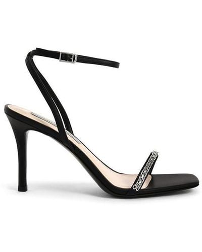 Charles and Keith Ankle Strap Stiletto Heels - Black