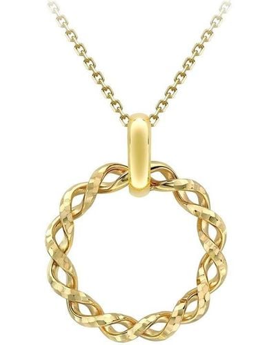 Be You 9ct Twist-circle Necklace - Metallic