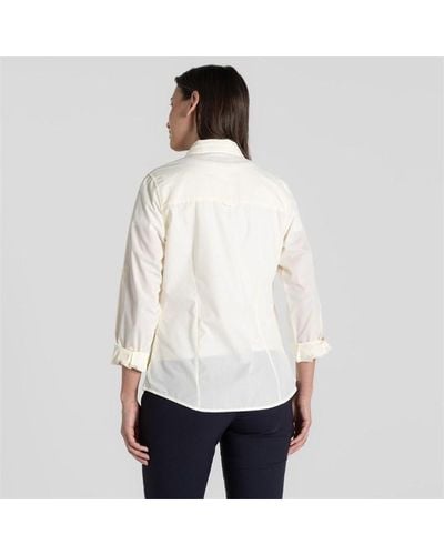 Craghoppers Kiwi Ls Shirt - White